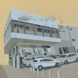 ein Farbholzschnitt von Harald Alff