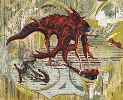 ein Farblinolschnitt von Susann Hoch