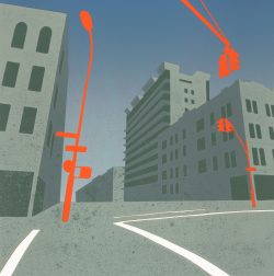 ein Farbholzschnitt von Harald Alff