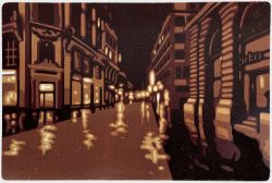 ein Farbholzschnitt von Harald Alff