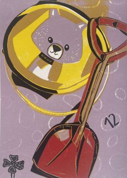 ein Farblinolschnitt von Andrea Lange