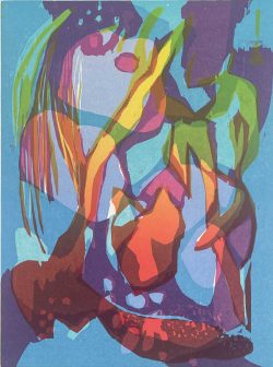 ein Farbholzschnitt von Gabriele Sperlich