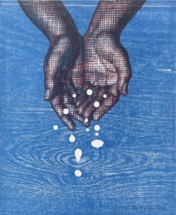 ein Farbholzschnitt von Jacomijn den Engelsen