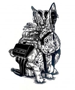 ein Linolschnitt von Stephanie Marx