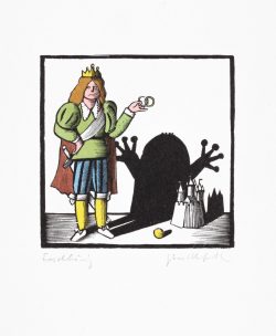 ein kolorierter Holzstich von Egbert Herfurth