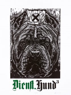 ein Linolschnitt von Hans Bote