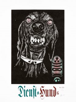 ein Linolschnitt von Hans Bote