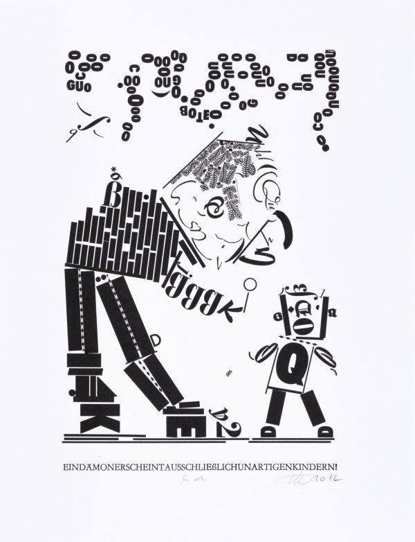 eine Typografik von Hans Bote