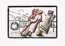 ein kolorierter Holzstich von Egbert Herfurth