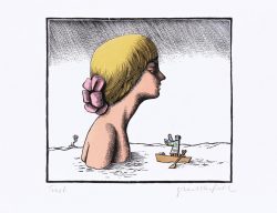 ein kolorierter Holzstich von Egbert Herfurth