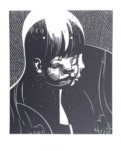 ein Holzschnitt von Franca Bartholomäi