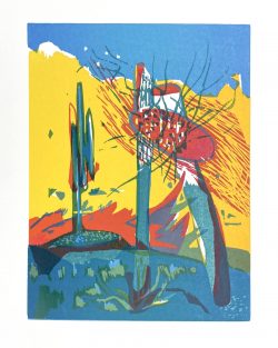 ein Farbholzschnitt von Gabriele Sperlich