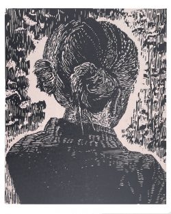 ein Holzschnitt von zwei Platten von Inez Odijk