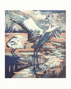 ein Farbholzschnitt von Susann Hoch