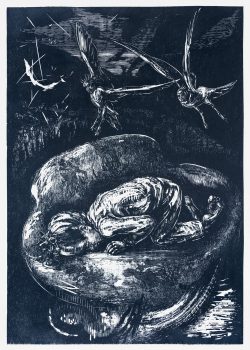 Holzschnitt von Susann Hoch