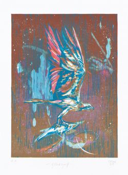 Farbholzschnitt von Susann Hoch