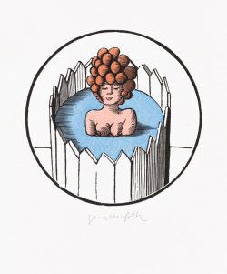 Ein kolorierter Holzstich von Egbert Herfurth