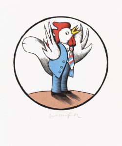 Ein kolorierter Holzstich von Egbert Herfurth