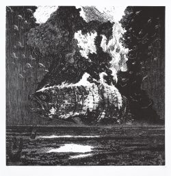 Ein Linolschnitt von Eleonora Damme