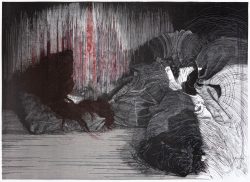 Ein Farblinolschnitt von Eleonora Damme