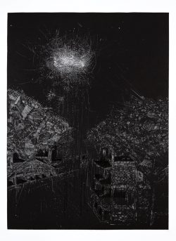 Ein Linolschnitt von Eleonora Damme