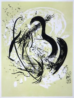 ein Linolschnitt mit Linolätzung von Susann Hoch