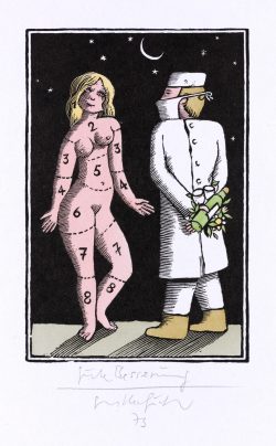 Ein kolorierter Holzstich von Egbert Herfurth