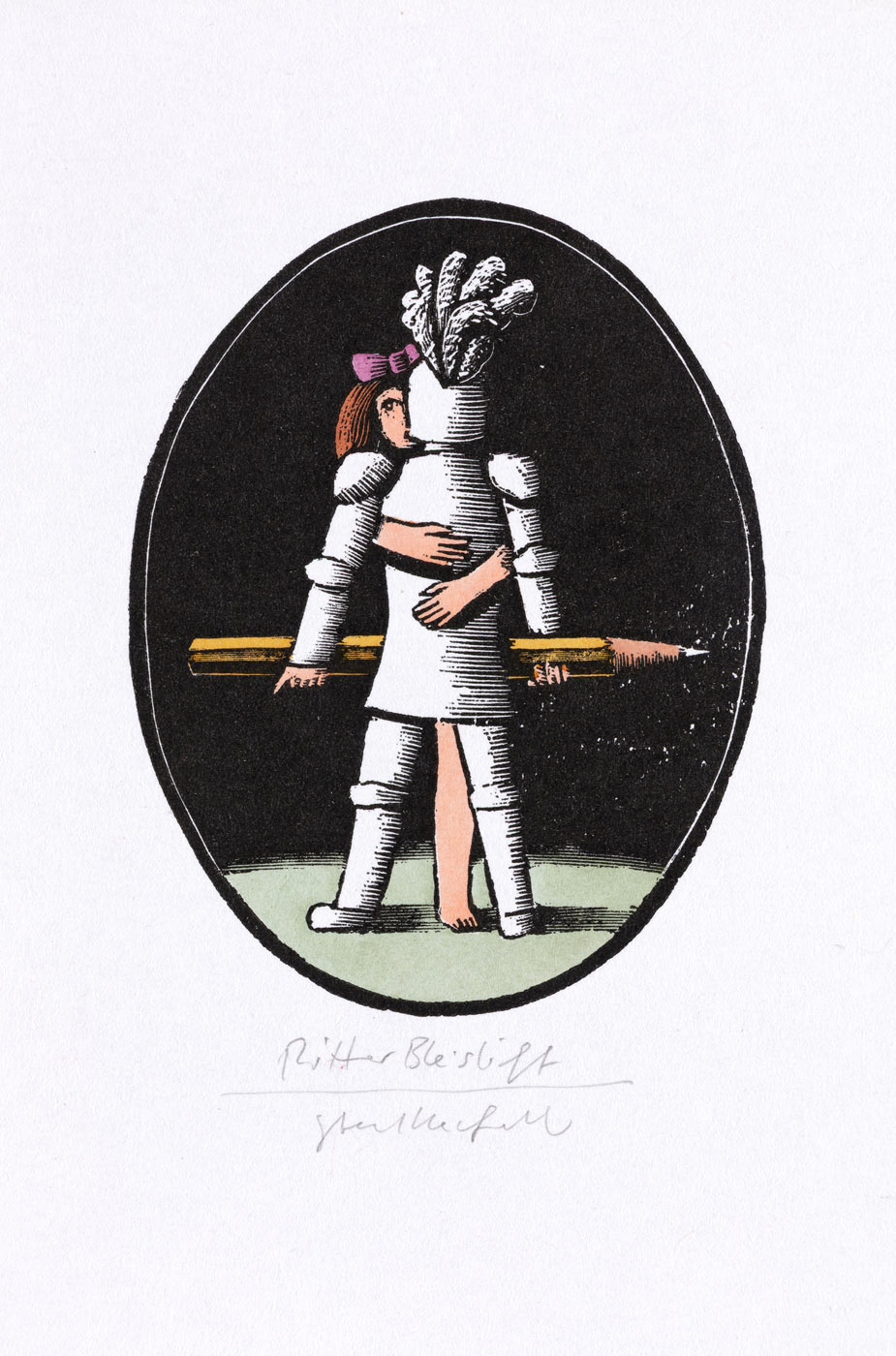 Ein kolorierter Holzstich von Egbert Herfurth