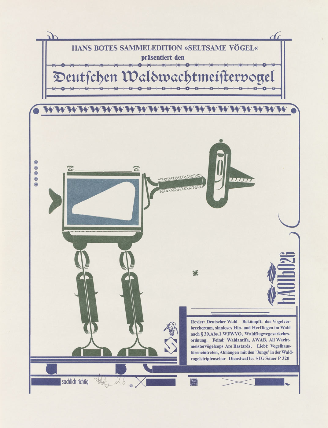 Eine Typografik von Hans Bote