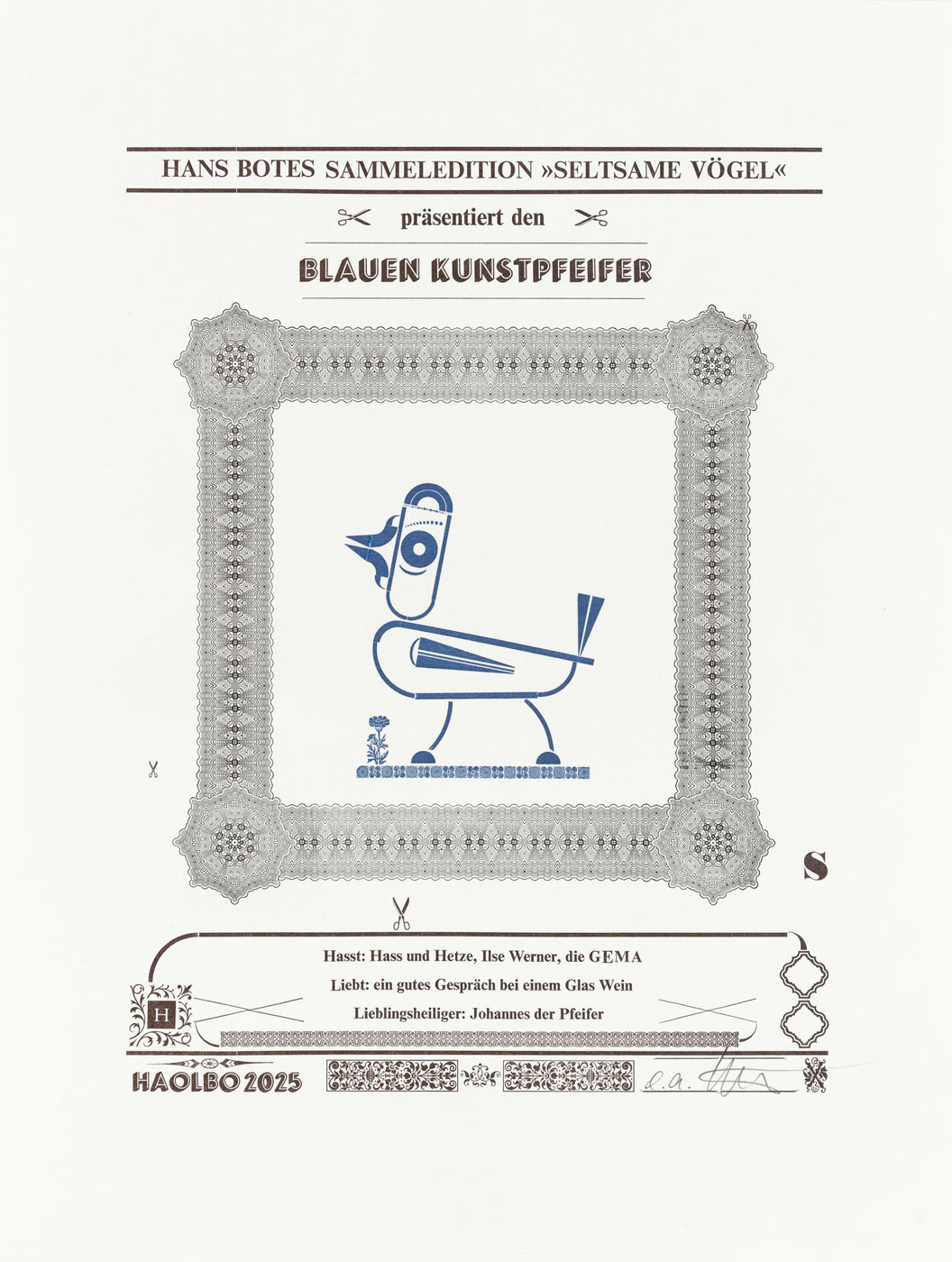Eine Typografik von Hans Bote