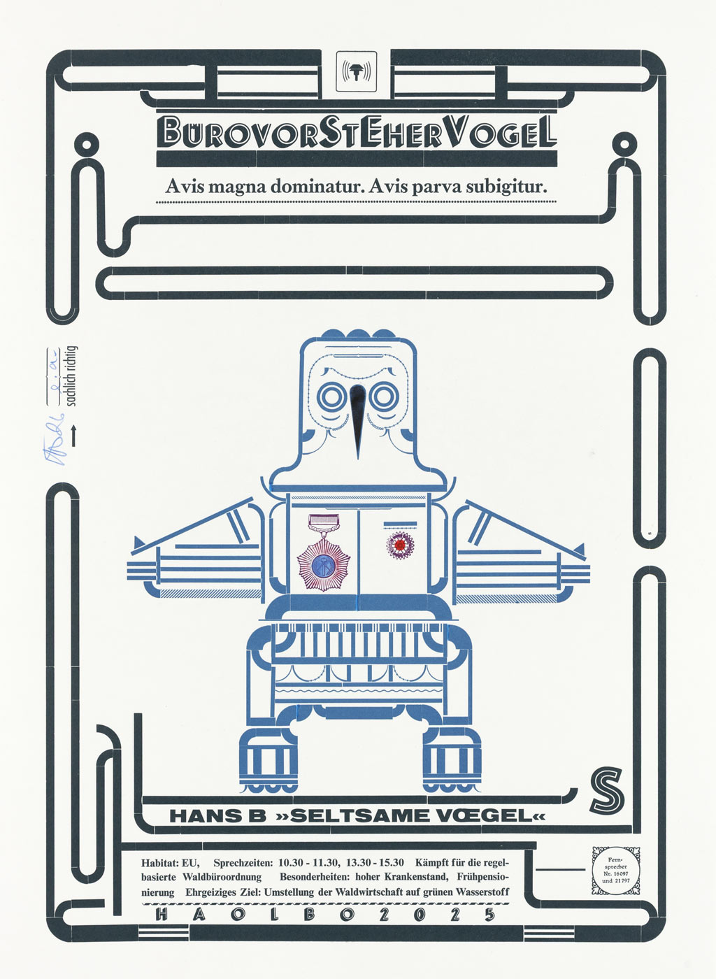 Eine Typografik von Hans Bote