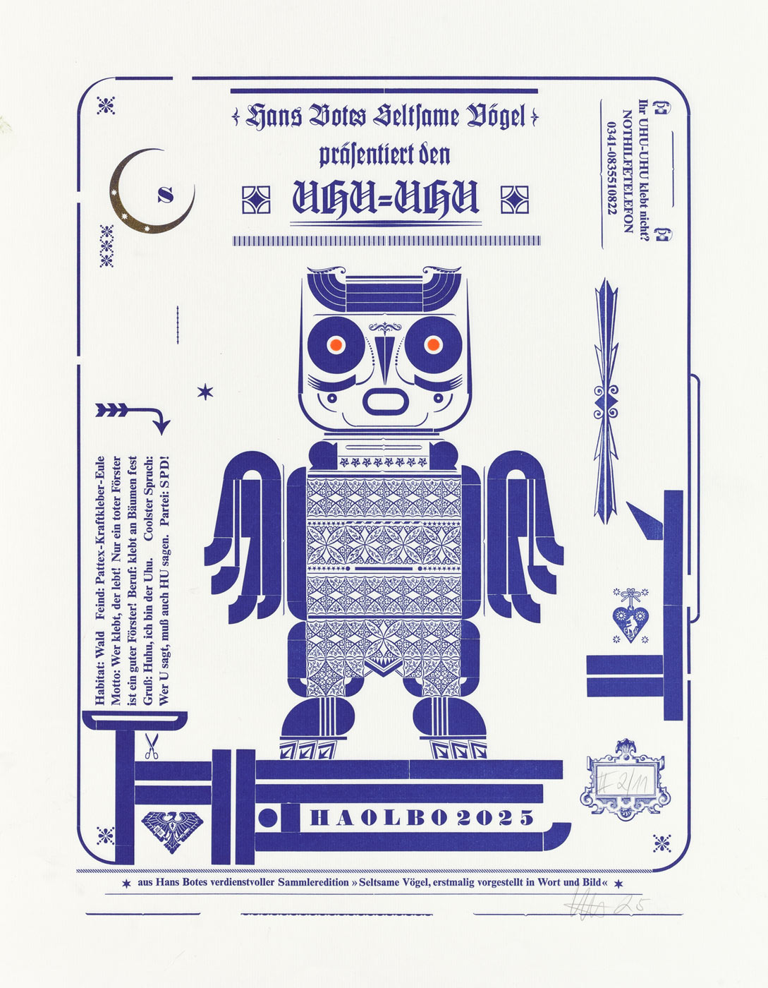 Eine Typografik von Hans Bote